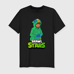 Футболка slim-fit Brawl Stars Leon, цвет: черный