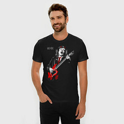 Футболка slim-fit ACDC Angus Young, цвет: черный — фото 2