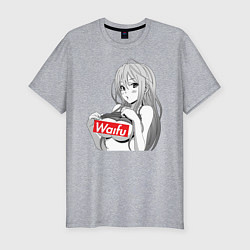 Футболка slim-fit Waifu, цвет: меланж