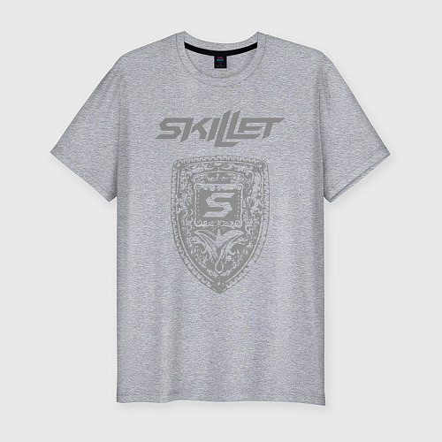 Мужская slim-футболка SKILLET / Меланж – фото 1