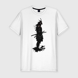 Футболка slim-fit Теневой самурай, цвет: белый