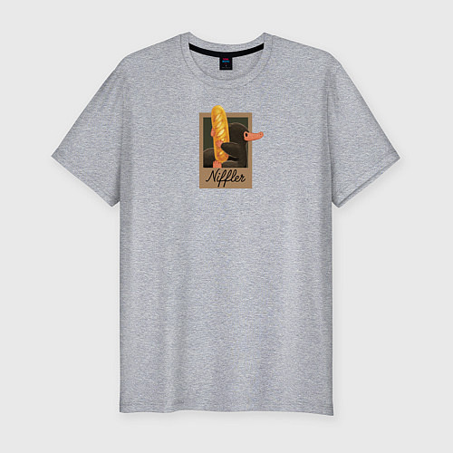 Мужская slim-футболка Niffler / Меланж – фото 1