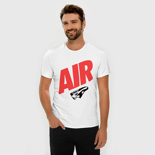 Мужская slim-футболка SWAG Air / Белый – фото 3