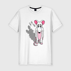 Футболка slim-fit Плачущая Мышь, цвет: белый