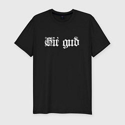 Футболка slim-fit Git gud, цвет: черный