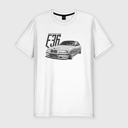 Футболка slim-fit BMW E36, цвет: белый