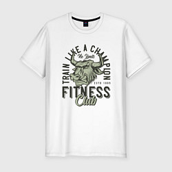 Футболка slim-fit Fitness, цвет: белый