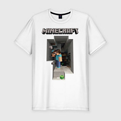 Футболка slim-fit Minecraft, цвет: белый