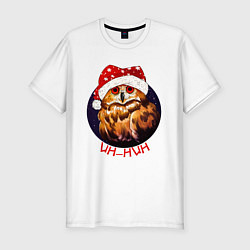 Футболка slim-fit Holiday Owl, цвет: белый