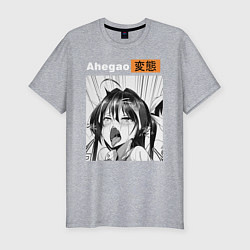 Футболка slim-fit Ahegao, цвет: меланж