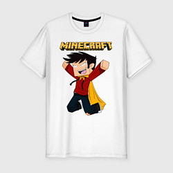 Футболка slim-fit Minecraft, цвет: белый