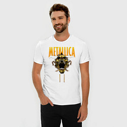 Футболка slim-fit Metallica art 02, цвет: белый — фото 2