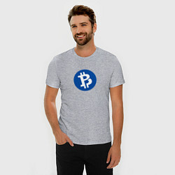 Футболка slim-fit Bitcoin, цвет: меланж — фото 2