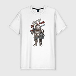 Футболка slim-fit Dark Souls - Siegward, цвет: белый