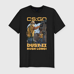 Футболка slim-fit CS:GO DUST 2, цвет: черный