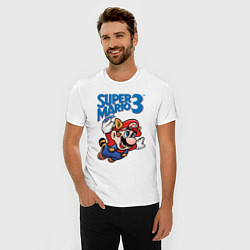 Футболка slim-fit Mario 3, цвет: белый — фото 2