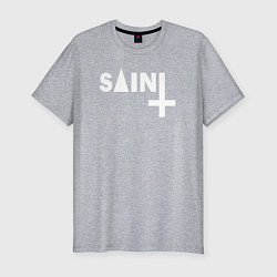Футболка slim-fit Saint, цвет: меланж