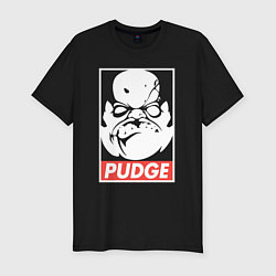 Футболка slim-fit Pudge Dota Пудж, цвет: черный