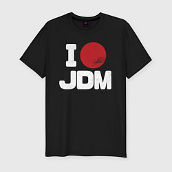Футболка slim-fit JDM, цвет: черный