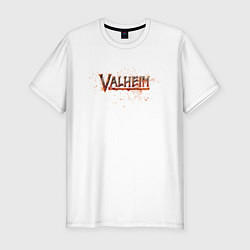 Футболка slim-fit Valheim, цвет: белый