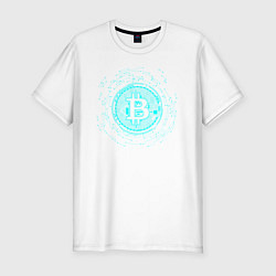 Футболка slim-fit БИТКОИН BITCOIN, цвет: белый