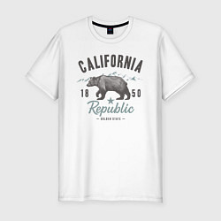 Футболка slim-fit California, цвет: белый