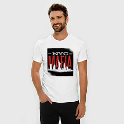 Футболка slim-fit New York Mafia, цвет: белый — фото 2