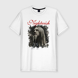 Футболка slim-fit Nightwish Найтвиш Марко Z, цвет: белый