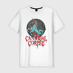 Футболка slim-fit Cannibal Corpse Труп Каннибала Z, цвет: белый