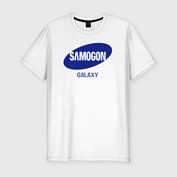 Футболка slim-fit Samogon galaxy, цвет: белый