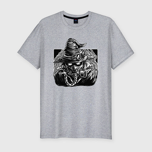 Мужская slim-футболка Стимпанк Steampunk Z / Меланж – фото 1