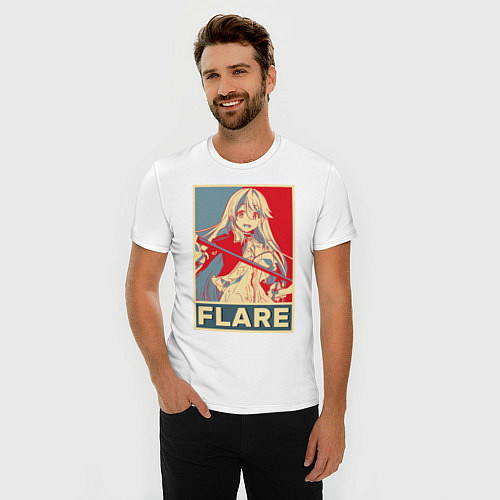 Мужская slim-футболка Flare Jioral / Белый – фото 3