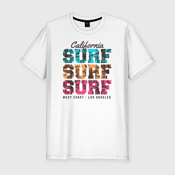 Футболка slim-fit Surf, цвет: белый