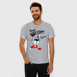 Футболка slim-fit Ready? Wallop! Cuphead, цвет: меланж — фото 2