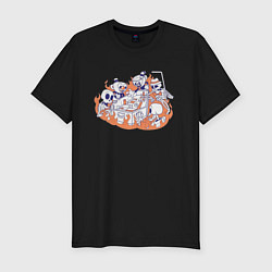 Футболка slim-fit Cuphead, цвет: черный