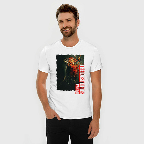 Мужская slim-футболка Joel The Last of Us / Белый – фото 3