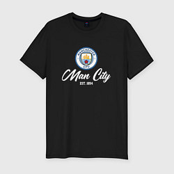 Футболка slim-fit MAN CITY EST 1894, цвет: черный