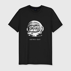 Футболка slim-fit Astro-cat, цвет: черный