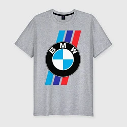 Футболка slim-fit BMW БМВ M PERFORMANCE, цвет: меланж