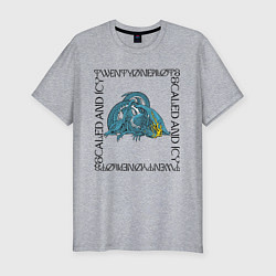 Футболка slim-fit Twenty One Pilots Dragon, цвет: меланж