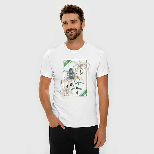 Мужская slim-футболка Венти и Сессилии / Белый – фото 3