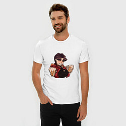 Футболка slim-fit Evangelion Misato Katsuragi, цвет: белый — фото 2