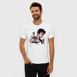Футболка slim-fit Идзуми, цвет: белый — фото 2