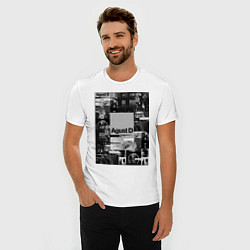 Футболка slim-fit Agust D, цвет: белый — фото 2