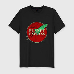 Футболка slim-fit Planet Express, цвет: черный