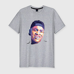 Футболка slim-fit DaBaby Face, цвет: меланж