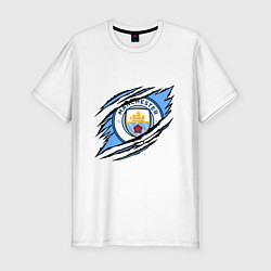 Футболка slim-fit MANCHESTER CITY МАНЧЕСТЕР, цвет: белый