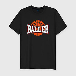 Футболка slim-fit Baller, цвет: черный