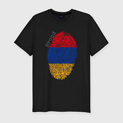 Футболка slim-fit Армения - Гордость, цвет: черный