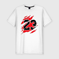 Футболка slim-fit Bulls 23, цвет: белый